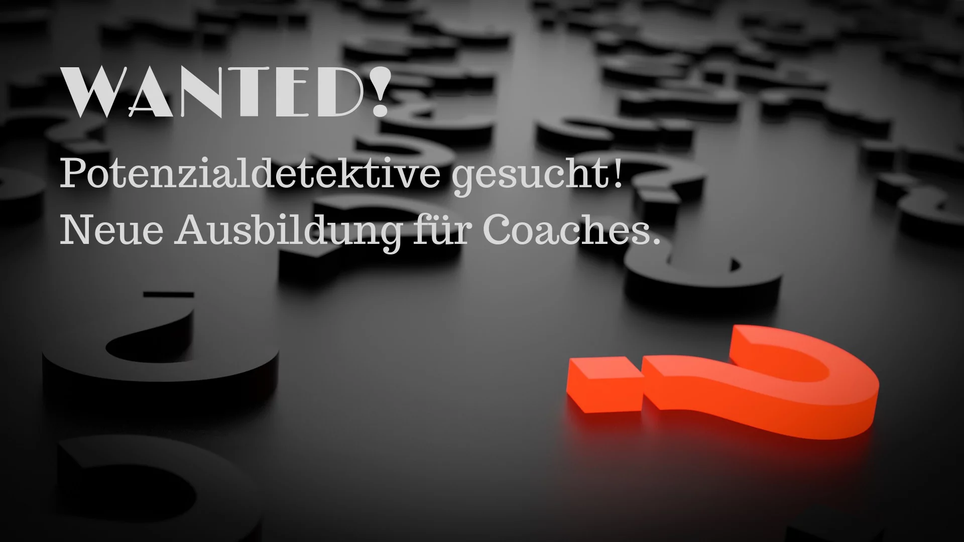 Wanted! Potenzialdetektive gesucht.